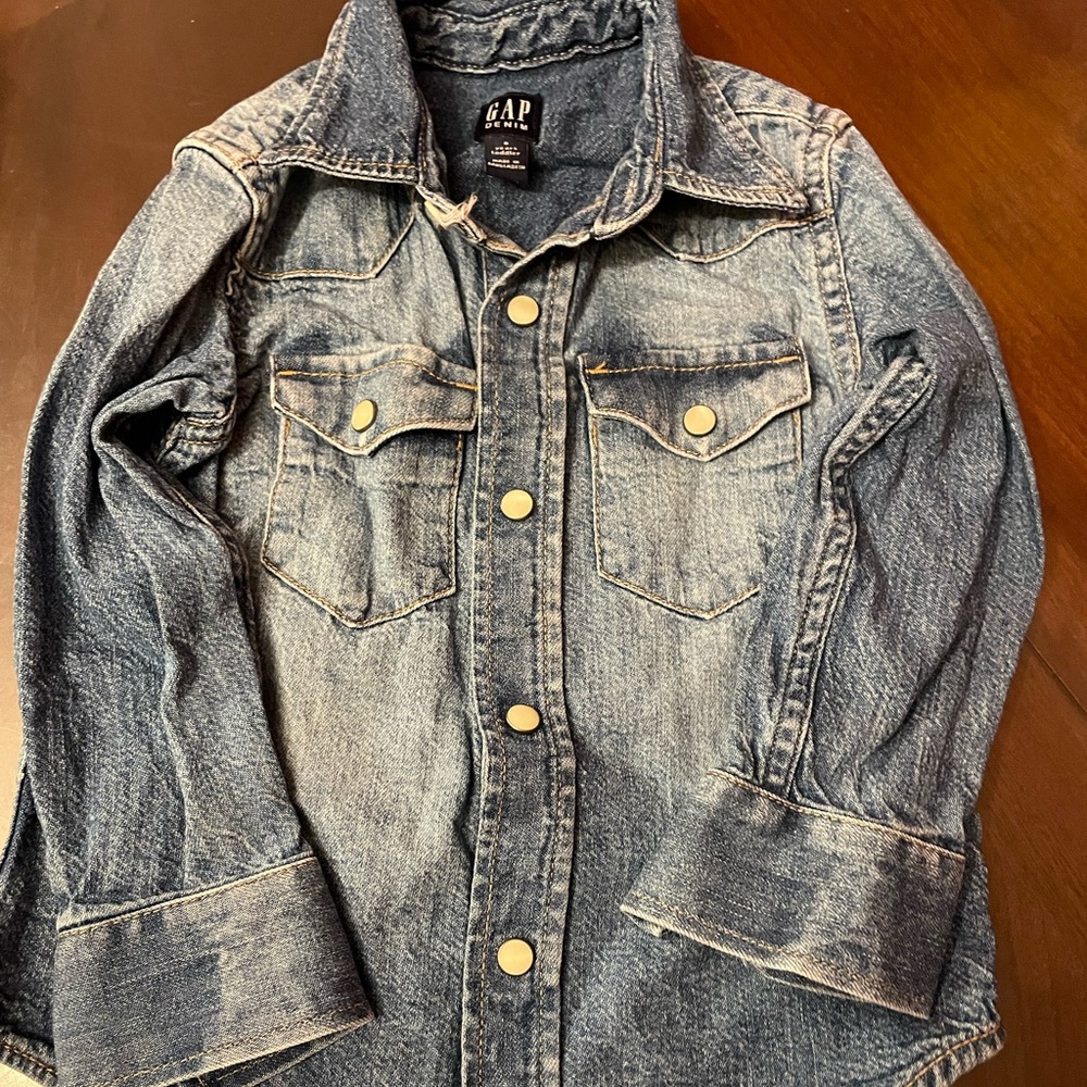 Gap denim shirt for toddler girl